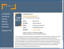 Tablet Screenshot of chorwerkruhr.de